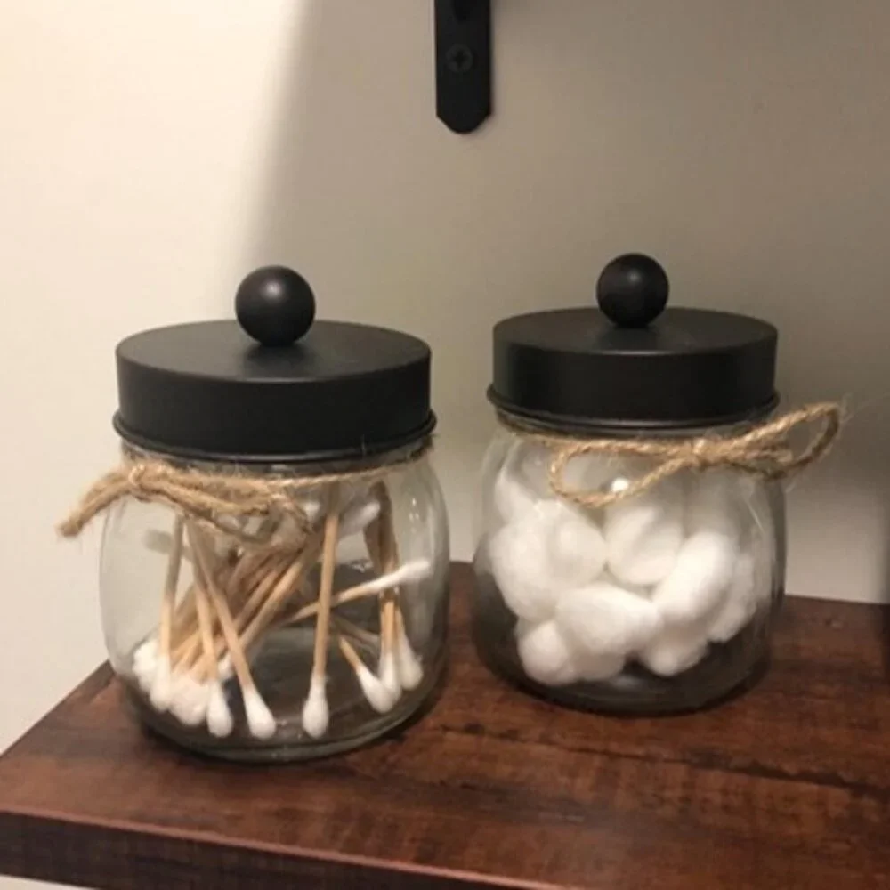 NEW 2Pack Bathroom Organizers and Storage Qtip Holder Bathroom Decorations - Picture 8 of 9
